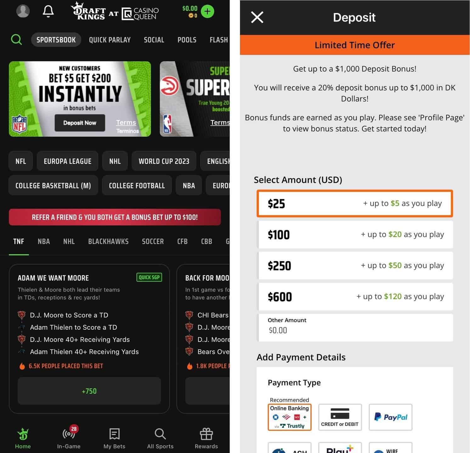 Step 2: Depositing Funds and Placing Your Bet