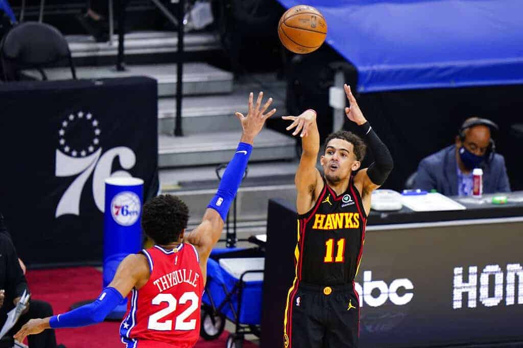 The top Underdog Fantasy NBA pick'em predictions for Monday's slate includes a play on Trae Young as he is going against...