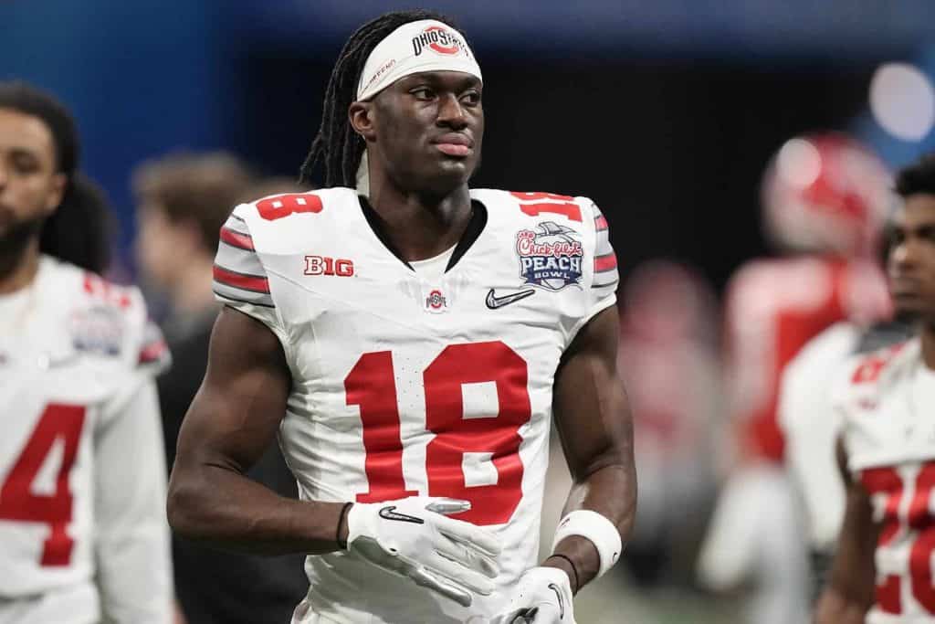 Ohio State wide receiver Marvin Harrison Jr. declared for the 2024 NFL Draft on Thursday: What Are His 2024 NFL Draft Odds? Let's...