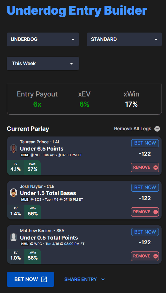 Our expert discusses how to play Underdog Fantasy Pick'em profitably, including topics such as finding value and our optimizer...